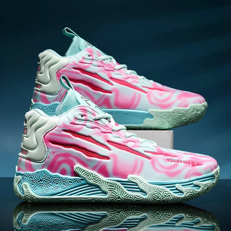 Trīs bumbiņas Trīs paaudžu Lamelo Ball MB.01 Basketbola apavi Vīriešu īstās cīņas čības ar polsterējumu ar zemu augšdaļu, amortizēts atsitiens