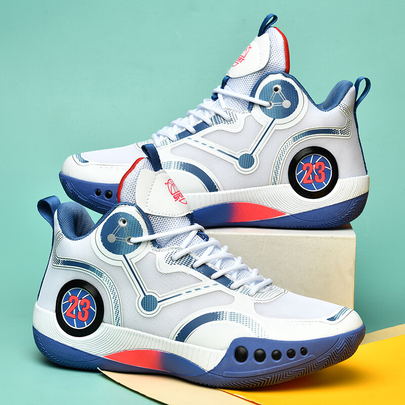 Νέα παπούτσια μπάσκετ μόδας για ανδρικά ελαφριά, αναπνεύσιμα για γυναικεία αθλητικά παπούτσια, αντιολισθητικά και αθλητικά παπούτσια που απορροφούν τους κραδασμούς