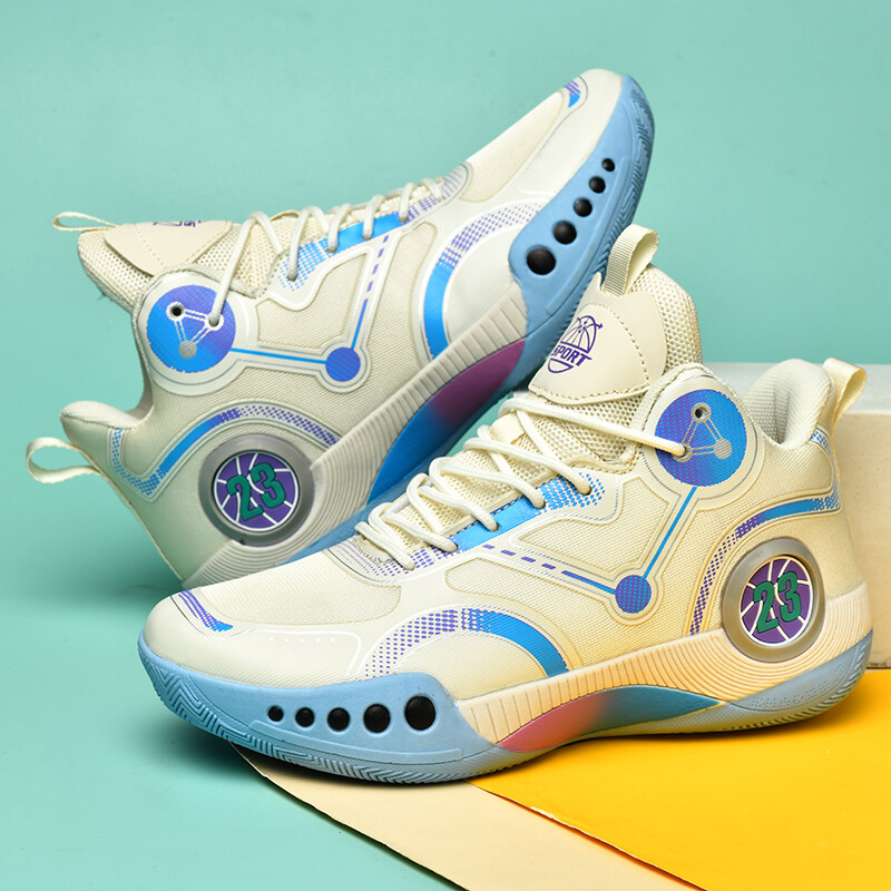 Νέα παπούτσια μπάσκετ μόδας για ανδρικά ελαφριά, αναπνεύσιμα για γυναικεία αθλητικά παπούτσια, αντιολισθητικά και αθλητικά παπούτσια που απορροφούν τους κραδασμούς