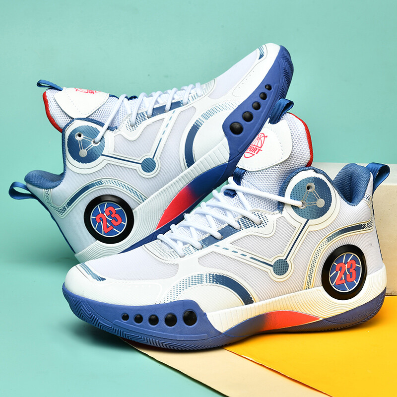 Νέα παπούτσια μπάσκετ μόδας για ανδρικά ελαφριά, αναπνεύσιμα για γυναικεία αθλητικά παπούτσια, αντιολισθητικά και αθλητικά παπούτσια που απορροφούν τους κραδασμούς