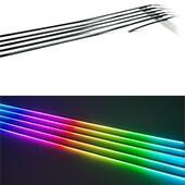 Για ανταλλακτικά αξεσουάρ Συμφωνική έγχρωμη λωρίδα LED αυτοκινήτου Φώτα περιβάλλοντος χρώματος Εσωτερικό ακρυλική ταινία Οδηγός φωτός οπτικών ινών