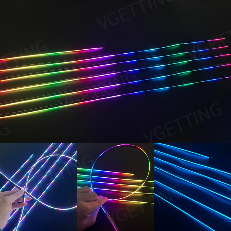 22 u 1 18 u 1 Symphony RGB ambijentalna svjetla automobila Atmosfera Interijer 64 boje LED akrilna vodilica Optička univerzalna dekoracija