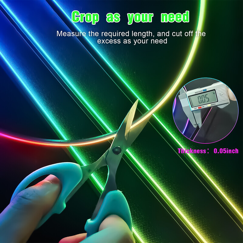 6in1 automašīnas salona akrila vadotnes šķiedras sloksne 18 in 1 fona apgaismojums automašīnas apkārtējās gaismas RBG 64 krāsu dekorēšana atmosfēras lampa earu