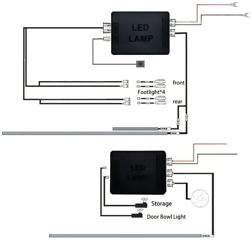 6in1 automašīnas salona akrila vadotnes šķiedras sloksne 18 in 1 fona apgaismojums automašīnas apkārtējās gaismas RBG 64 krāsu dekorēšana atmosfēras lampa earu