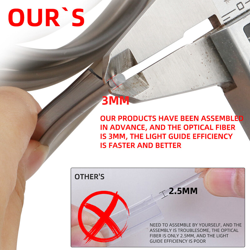 Optisko šķiedru neona stieples pagarinātā sloksne neredzamās gaismas vadotnes piederumi automašīnas salona apkārtējās vides apgaismojuma aprīkojumam 3M/5M/6M/8M