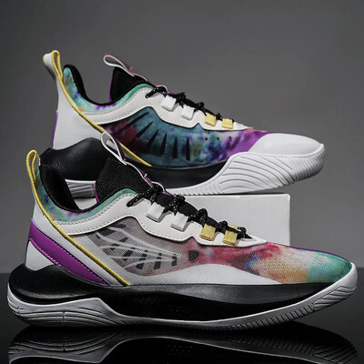 Υψηλής ποιότητας παπούτσια μπάσκετ, επώνυμη σχεδίαση, αθλητικά παπούτσια προπόνησης Αθλητικά παπούτσια εξωτερικού χώρου Ανδρικά δικτυωτά αντιολισθητική αντικραδασμική προστασία