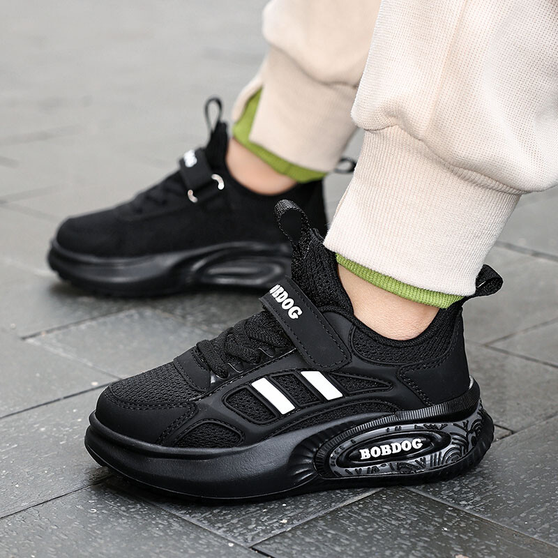 Luksuzne dječje cipele Tenisice za dječake Modni dizajn Udobne dječje ležerne tenisice Crne mrežaste sportske tenisice za dječake