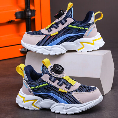 Νέα Παιδικά Αθλητικά Παπούτσια Αθλητικά Παπούτσια για αγόρι Μαύρο Διχτυωτό Καλοκαιρινό Αναπνεύσιμο Παιδικά Περιστασιακά Παπούτσια Παπούτσια για αγόρι για τρέξιμο τένις