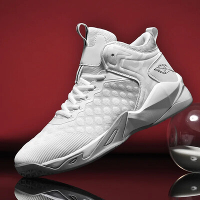 Jaunums vīriešu basketbola apavi sieta vidusdaļai treniņu bumbu apavi Ārzoles materiāls TPR pārrobežu tirdzniecība vīriešu kedas