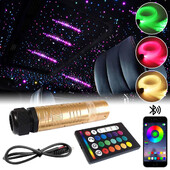 DC12V RGBW automašīnas atmosfēras gaisma ar 300/500 gab optisko šķiedru kabeli automašīnām mājas zvaigžņotās debess efekta gaismas APP/RF/skaņas vadība