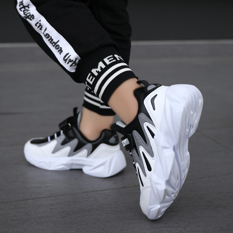 Bērnu kedas Ikdienas apavi zēniem Ādas Ērti Augstas kvalitātes Skriešanas Sports Bērnu Meiteņu Plakanie Apavi Mode