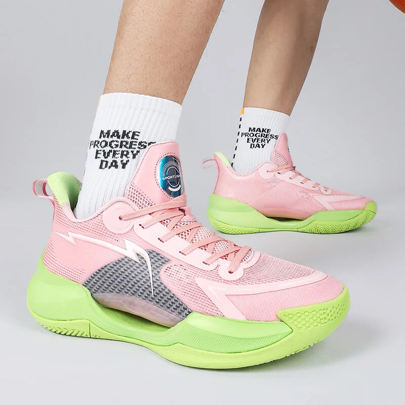 Vīriešu sieviešu basketbola apavi kedas sieta elpojoši sporta apavi pusaudžiem ērti neslīdoši sporta trenažieri 36-45 izmērs