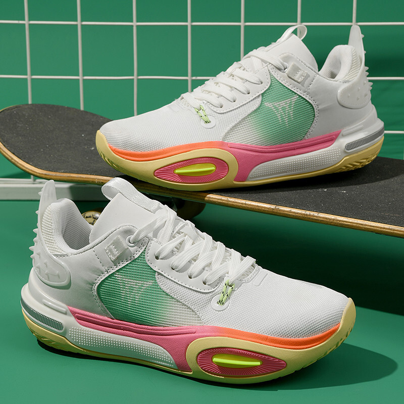 Vīriešu sporta apavi pilna garuma Flick Tpu gumijas zole basketbola apavi Neslīdoši, triecienu absorbējoši sieviešu treniņu apavi