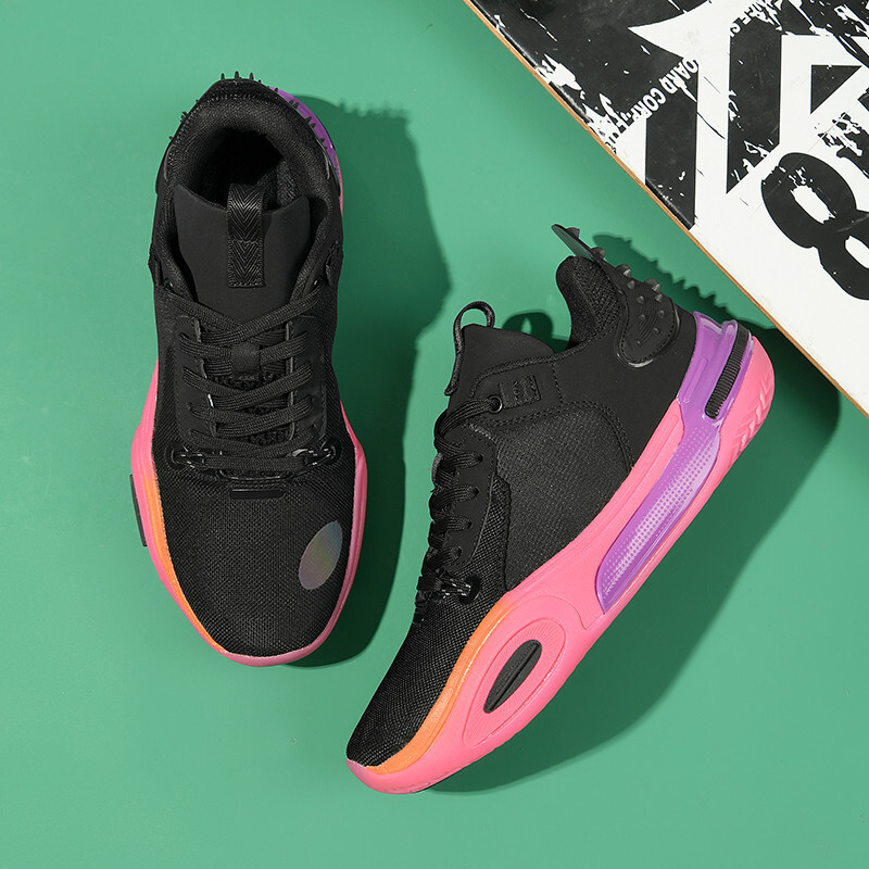 Vīriešu sporta apavi pilna garuma Flick Tpu gumijas zole basketbola apavi Neslīdoši, triecienu absorbējoši sieviešu treniņu apavi