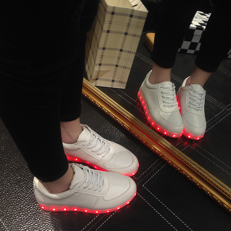 USB punjač Svjetleće tenisice Dječaci LED svjetleće cipele Djevojčice Prozračne sportske cipele Dječje Led cipele za slobodno vrijeme Veličina 34-46