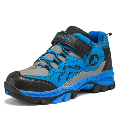 Χειμερινά παπούτσια πεζοπορίας για αγόρια παιδικά μποτάκια για χιόνι Έφηβοι Παιδικά παπούτσια για περπάτημα αθλητικά παπούτσια αναρρίχησης δερμάτινα αδιάβροχα αντιολισθητικά αθλητικά Ζεστά