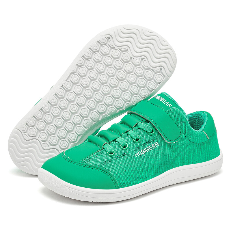 HOBIBEAR Dječaci Djevojčice Cipele za bosonoge Dječje široke prste Minimalističke tenisice Lagane cipele s kukom od umjetne kože