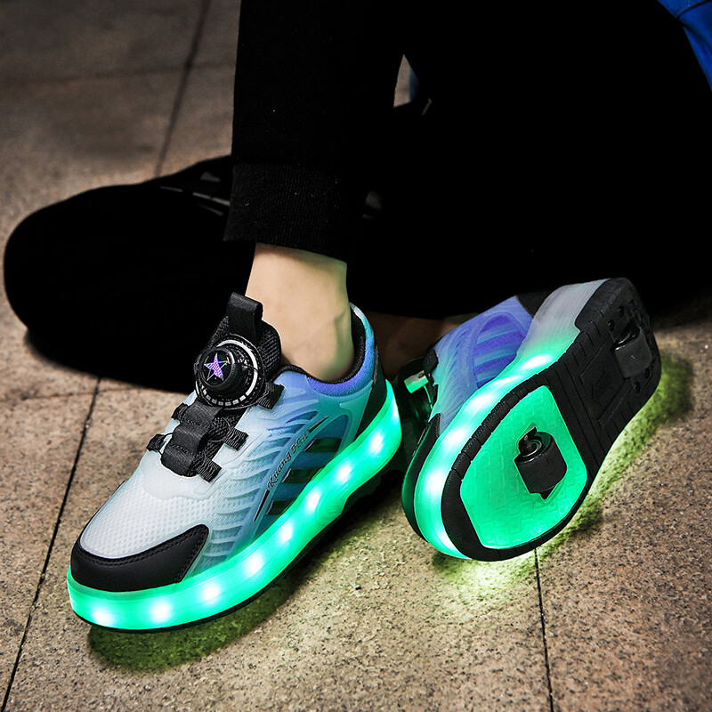 Prozračne cipele za hodanje Dječaci 2024. Nove dječje klizačke sportske cipele na koturaljkama Dječaci i djevojčice, blještavi dvokotači na uvlačenje