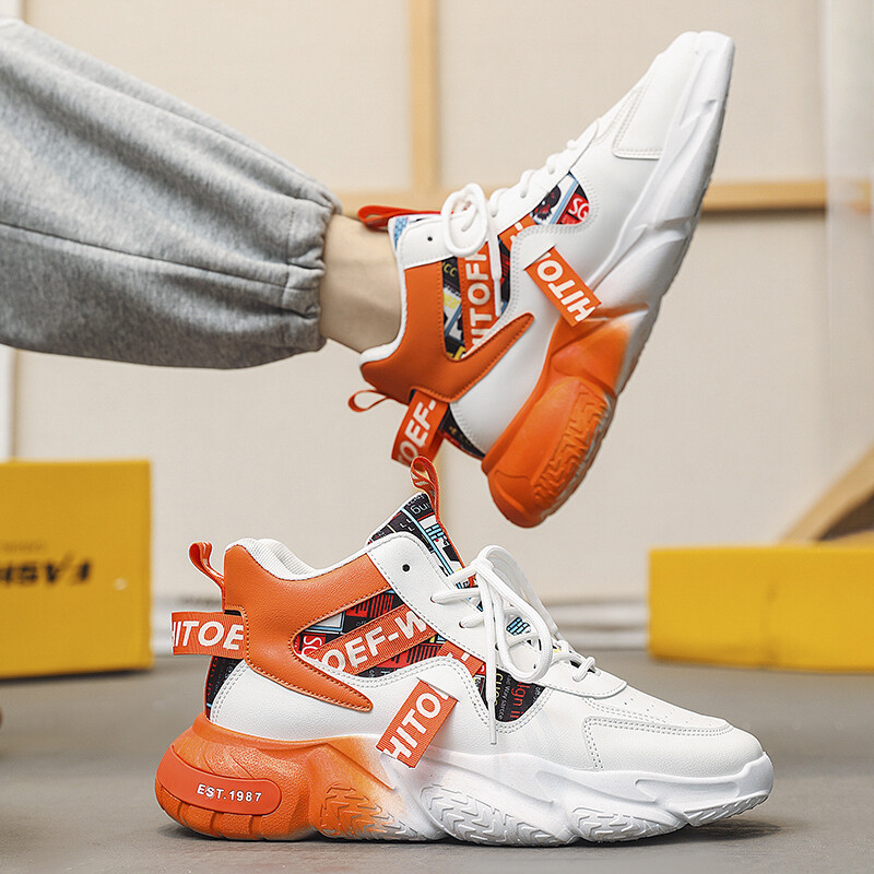 Ανδρικά αθλητικά παπούτσια Υψηλής ποιότητας Αθλητικά παπούτσια Πλατφόρμας Αναπνεύσιμα Άνετα Παπούτσια Τρεξίματος Ανδρικά παπούτσια μπάσκετ για εξωτερικούς χώρους