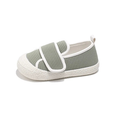 Stripe Cloth Vamp Baby Kurpes Ikdienas Slip On Sekla Bērnu Apavi Meiteņu Zēni Snieres Ins Ādai draudzīgi Bērnu apavi H09101