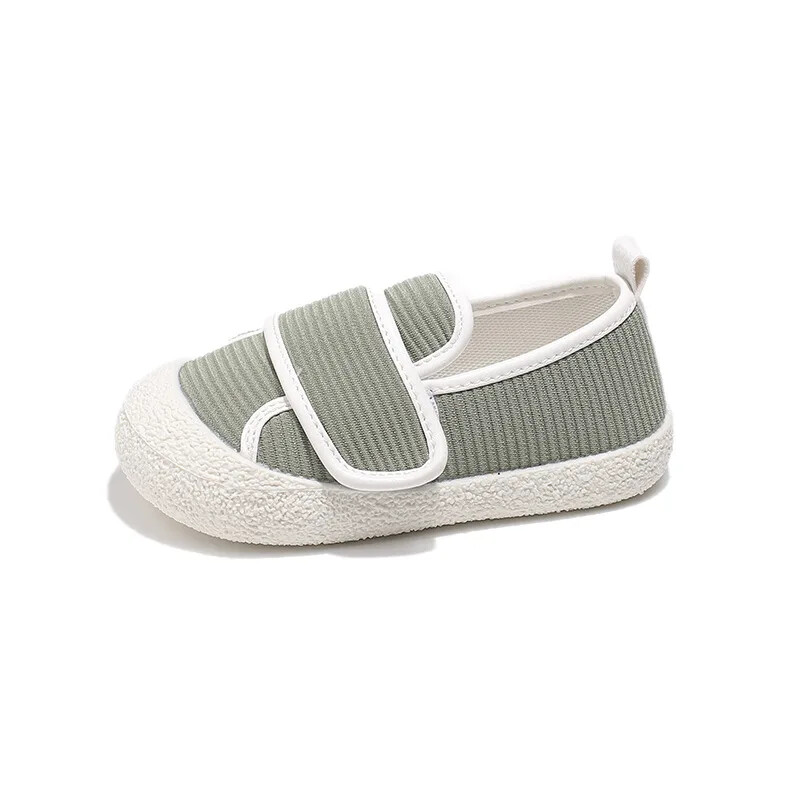 Stripe Cloth Vamp Baby Kurpes Ikdienas Slip On Sekla Bērnu Apavi Meiteņu Zēni Snieres Ins Ādai draudzīgi Bērnu apavi H09101