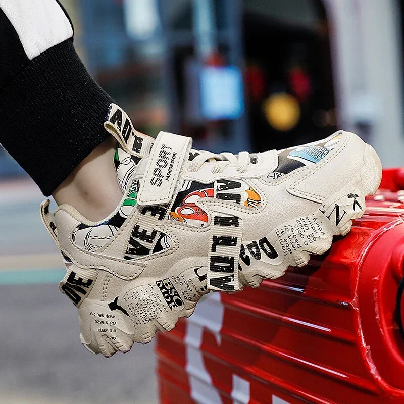 Dječje tenisice Dječja ležerna obuća Djevojčice Dječaci Ravne cipele od PU kože Gumeni potplat Sportska obuća za malu djecu 4-5-6-7-8-9-1SY Tenis 26~37#