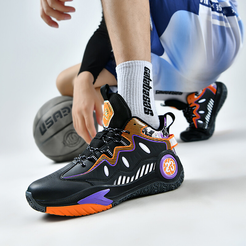 Aukštos kokybės vyriški krepšinio batai Moteriški prekės ženklo dizaino krepšinio sportbačiai Lauko guminiai neslystantys sportiniai treniruočių batai vyriški