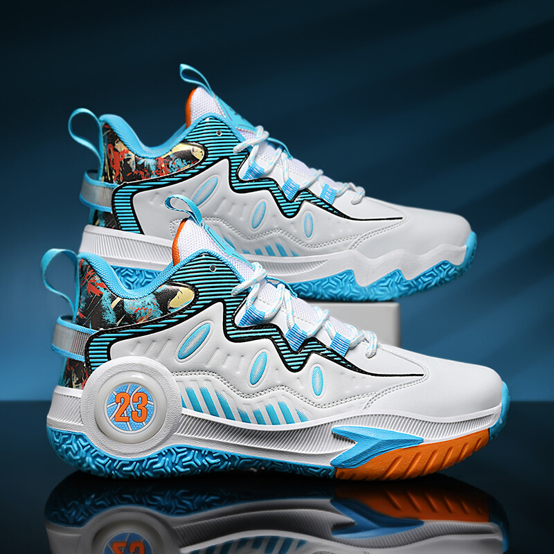 Aukštos kokybės vyriški krepšinio batai Moteriški prekės ženklo dizaino krepšinio sportbačiai Lauko guminiai neslystantys sportiniai treniruočių batai vyriški