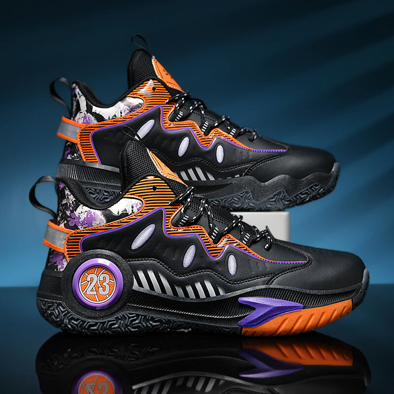 Aukštos kokybės vyriški krepšinio batai Moteriški prekės ženklo dizaino krepšinio sportbačiai Lauko guminiai neslystantys sportiniai treniruočių batai vyriški
