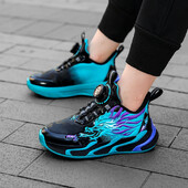 Bērnu apavi zēnu sporta apavi zēniem 2024. gada rudenī, jauni, grezni bērnu skolas ikdienas sporta apavi. Modes augstas kvalitātes basketbola sporta apavi zēniem