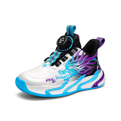 Bērnu apavi zēnu sporta apavi zēniem 2024. gada rudenī, jauni, grezni bērnu skolas ikdienas sporta apavi. Modes augstas kvalitātes basketbola sporta apavi zēniem