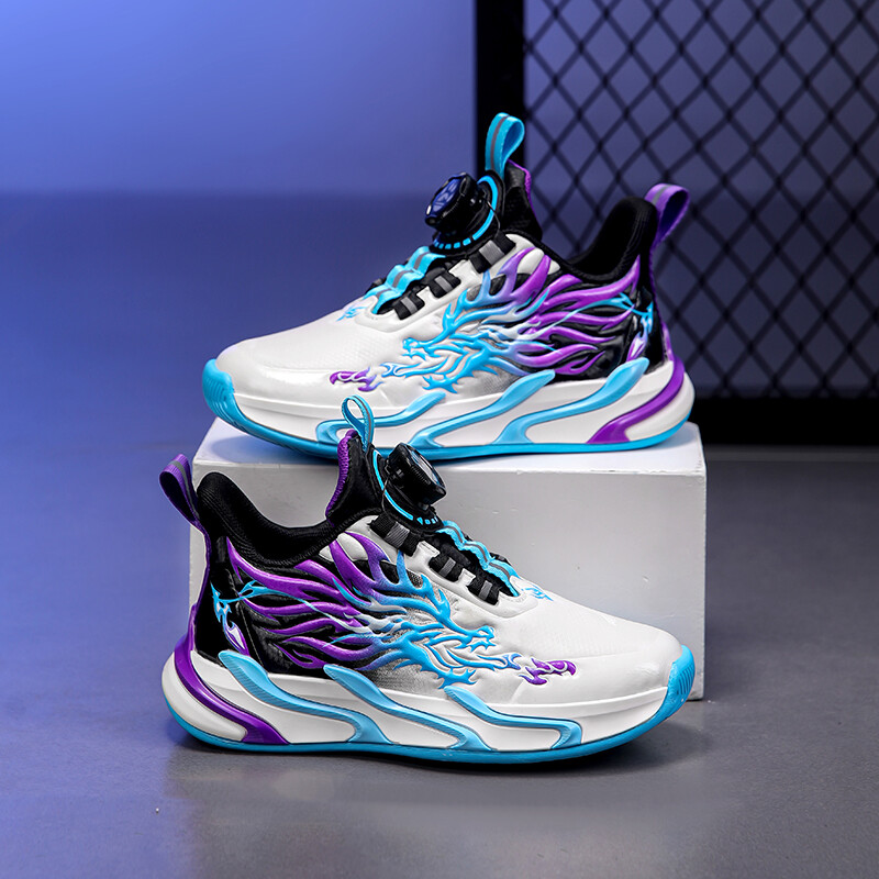 Bērnu apavi zēnu sporta apavi zēniem 2024. gada rudenī, jauni, grezni bērnu skolas ikdienas sporta apavi. Modes augstas kvalitātes basketbola sporta apavi zēniem