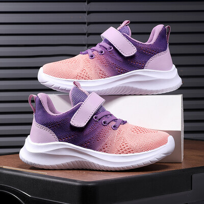 Αθλητικά παπούτσια με ιπτάμενα υφαντά για αγόρια που αναπνέουν από πλέγμα