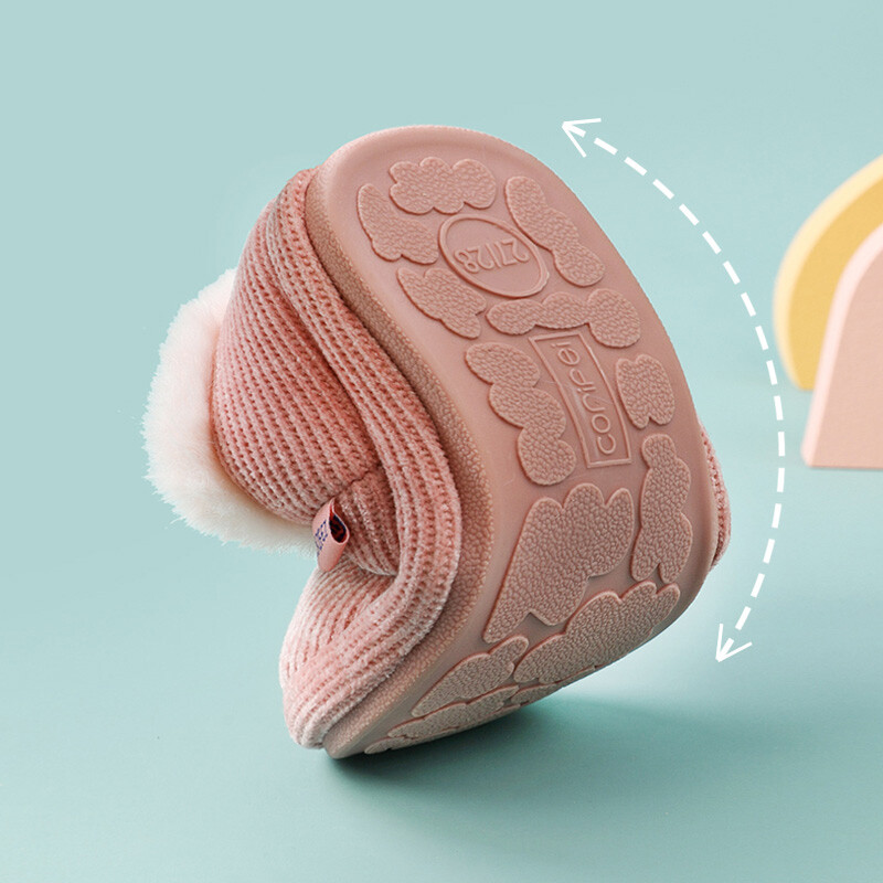 Βαμβακερά παπούτσια για αγόρια Evshine Βαμβακερά παπούτσια για αγόρια Ζεστά, άνετα, βελούδινα παπούτσια για το σπίτι Χαριτωμένα παιδικά μποτάκια κινουμένων σχεδίων Λούτρινα παπούτσια στον αστράγαλο Κοντά ασαφή παιδικά παπούτσια