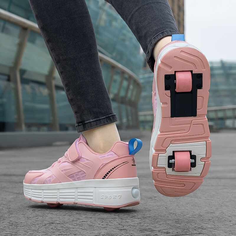 Vruće cipele za dječake 2024. nove proljetne i jesenske sportske cipele za rolere koturaljke dječje dvostruke kotače studentske cipele za dječake