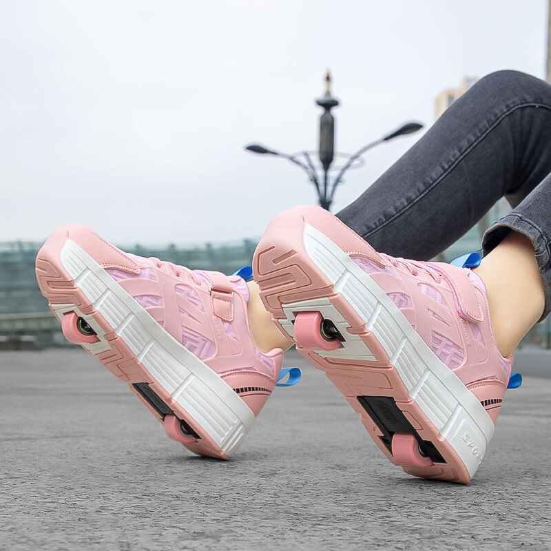 Vruće cipele za dječake 2024. nove proljetne i jesenske sportske cipele za rolere koturaljke dječje dvostruke kotače studentske cipele za dječake