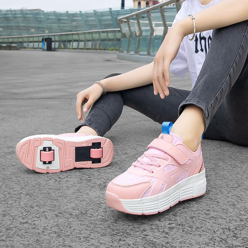 Vruće cipele za dječake 2024. nove proljetne i jesenske sportske cipele za rolere koturaljke dječje dvostruke kotače studentske cipele za dječake