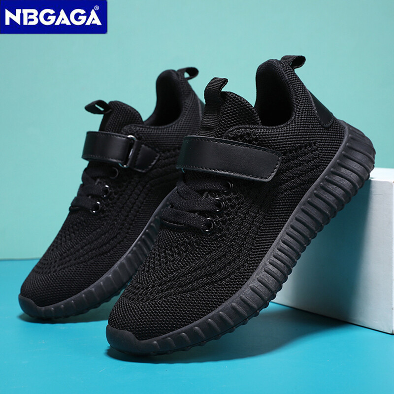 Modna dječja sportska obuća za trčanje za dječake Crne tenisice Dječja lagana prozračna obuća za tenis na otvorenom