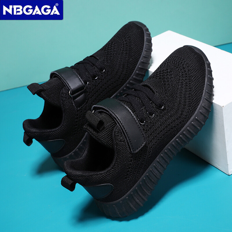 Modna dječja sportska obuća za trčanje za dječake Crne tenisice Dječja lagana prozračna obuća za tenis na otvorenom