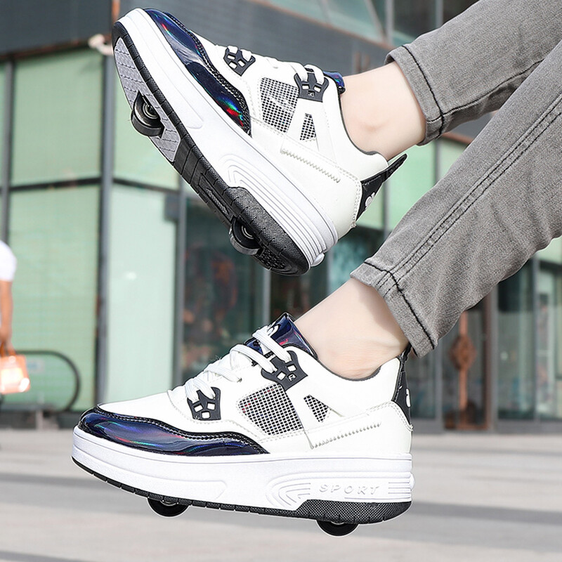 Αθλητικά Παπούτσια με ρόδες Roller Skates Παπούτσια αγόρια κορίτσια Παιδιά Παιδικά σπορ Υπαίθριο παιχνίδι δώρων Casual Fashion 2 Rollers Breathable