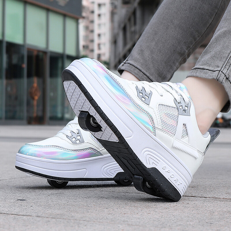 Αθλητικά Παπούτσια με ρόδες Roller Skates Παπούτσια αγόρια κορίτσια Παιδιά Παιδικά σπορ Υπαίθριο παιχνίδι δώρων Casual Fashion 2 Rollers Breathable