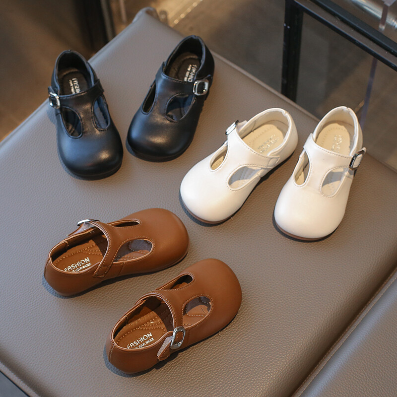 Παιδικά παπούτσια Princess Pu Leather Vintage Daily Soft Kids Mary Janes Μονόχρωμο ελατήριο Αντιολισθητικό δερμάτινο παπούτσι για κορίτσια 22-31