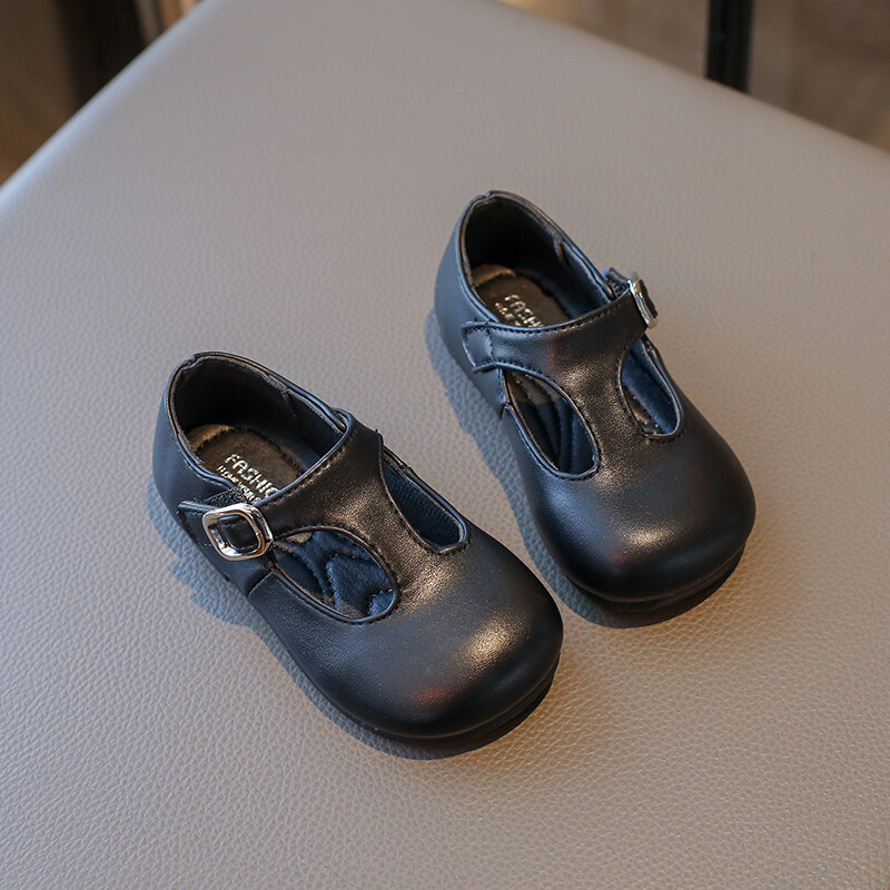 Παιδικά παπούτσια Princess Pu Leather Vintage Daily Soft Kids Mary Janes Μονόχρωμο ελατήριο Αντιολισθητικό δερμάτινο παπούτσι για κορίτσια 22-31