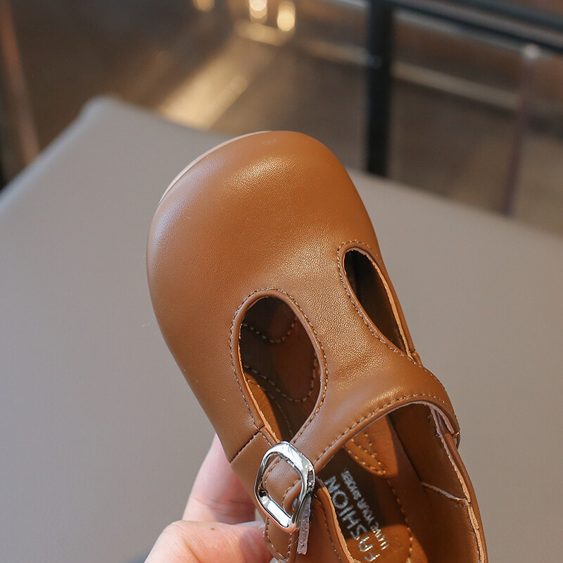 Παιδικά παπούτσια Princess Pu Leather Vintage Daily Soft Kids Mary Janes Μονόχρωμο ελατήριο Αντιολισθητικό δερμάτινο παπούτσι για κορίτσια 22-31