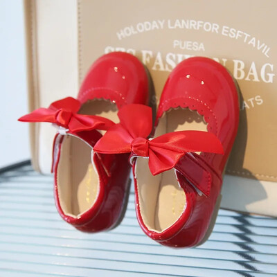 2024. gada pavasara rudens, maza mazuļa meitene, ādas kleita, kurpes bērniem, jauki Oksfordas spilgtas krāsas meiteņu ballīšu deju apavi