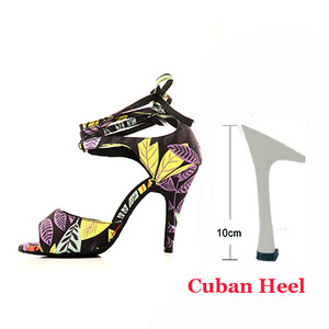 Ladingwu Salsa deju apavi sievietēm, meitenēm, vienkāršs stils, jauni, moderni ziedu džinsa latīņu deju apavi ar mīkstu apakšu balles deju apavi