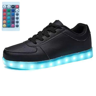 30-46 izmēra LED apavi bērniem, zēniem, meitenēm, spīdošas kedas ar gaismām kvēlojošām Led čībām bērniem un pieaugušajiem paredzētajām feminino tenisēm