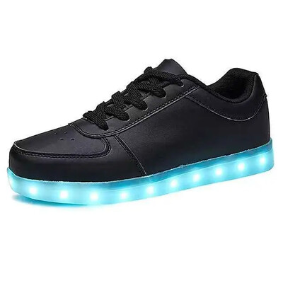 30-46 izmēra LED apavi bērniem, zēniem, meitenēm, spīdošas kedas ar gaismām kvēlojošām Led čībām bērniem un pieaugušajiem paredzētajām feminino tenisēm
