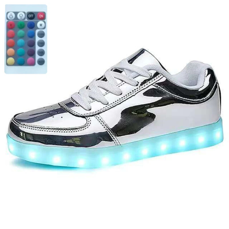 Mărimea 30-46 Pantofi cu LED-uri pentru copii, băieți, fete, pantofi luminoși cu lumini, papuci cu LED-uri strălucitoare pentru copii și adulți Feminino Tenis