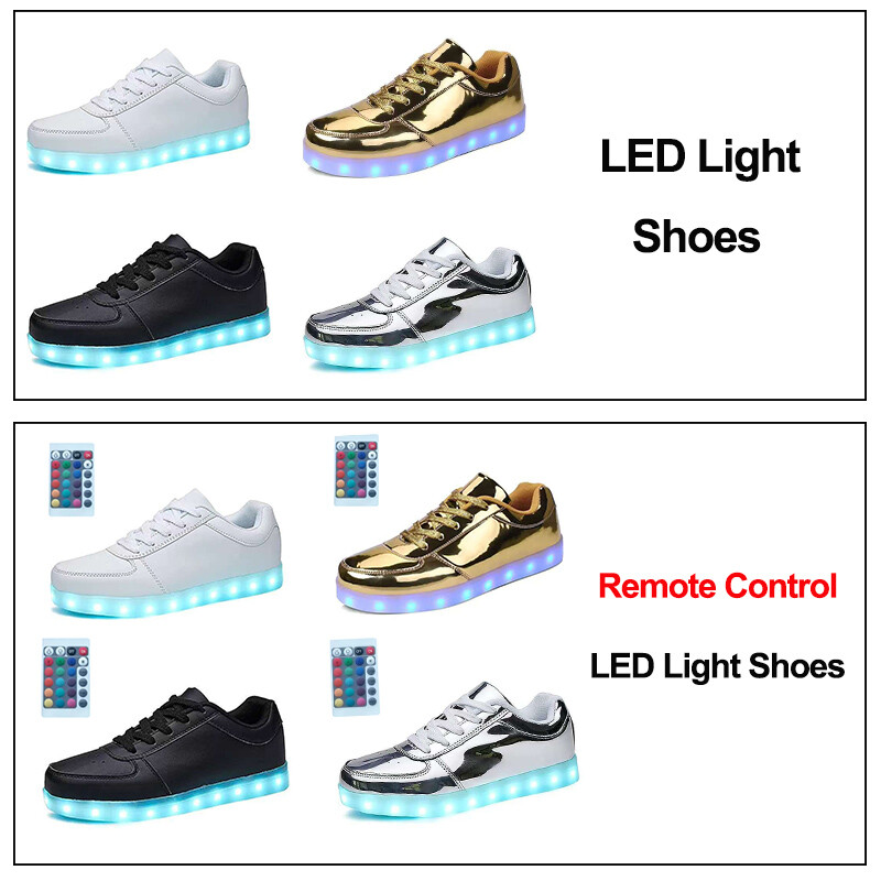 Mărimea 30-46 Pantofi cu LED-uri pentru copii, băieți, fete, pantofi luminoși cu lumini, papuci cu LED-uri strălucitoare pentru copii și adulți Feminino Tenis